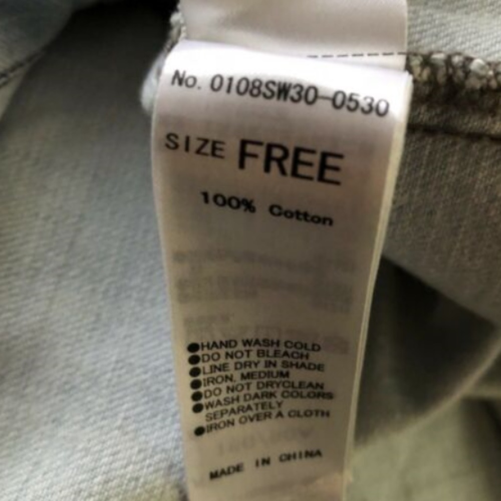 Moussy distressed denim blouse/jacket - Picture 5 of 5